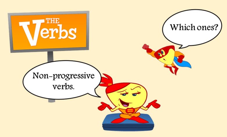 non-progressive verbs