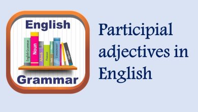 participial adjectives