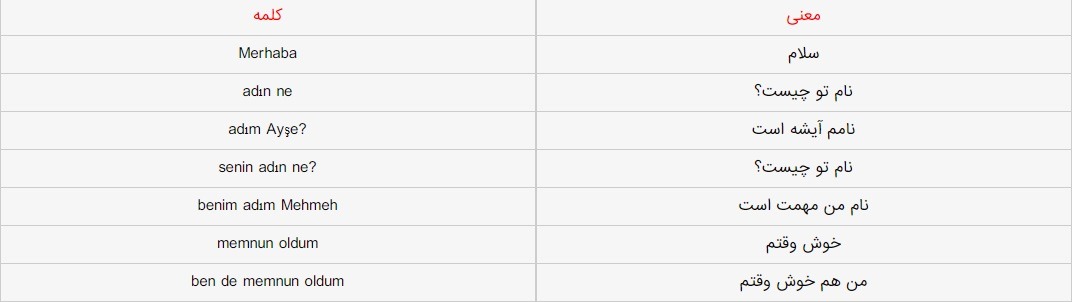جملات مکالمه ترکی استانبولی احوال پرسی