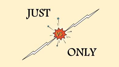 JUST VS ONLY
