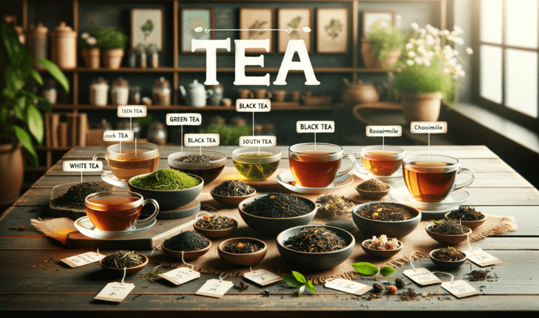 انواع چای به انگلیسی