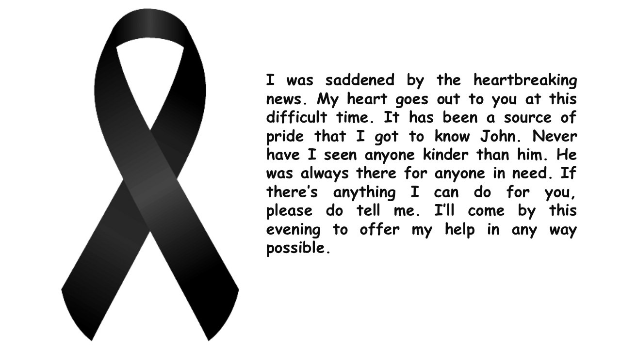 condolances