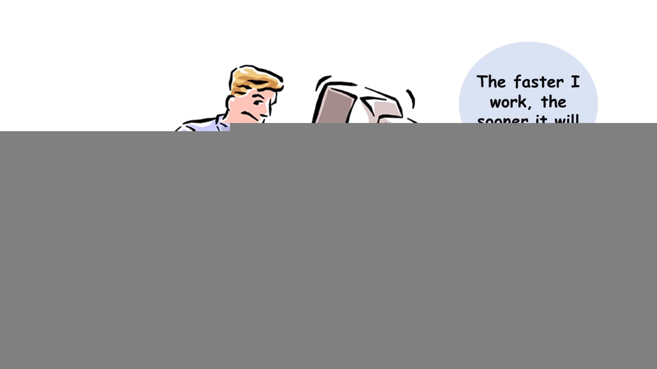 the faster