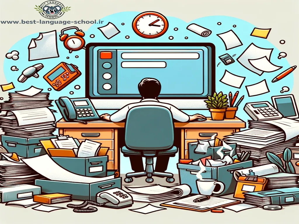 سرم شلوغه به انگلیسی 