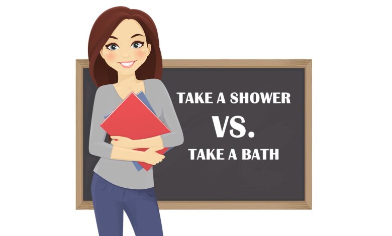 take a shower vs take a bath
