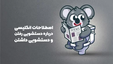 اصطلاحات دستشویی به انگلیسی