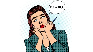 tall vs high