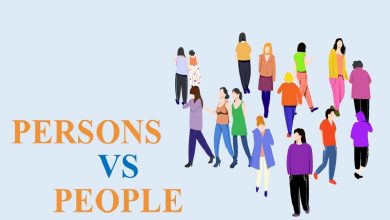 PERSONS VS PEOPLE
