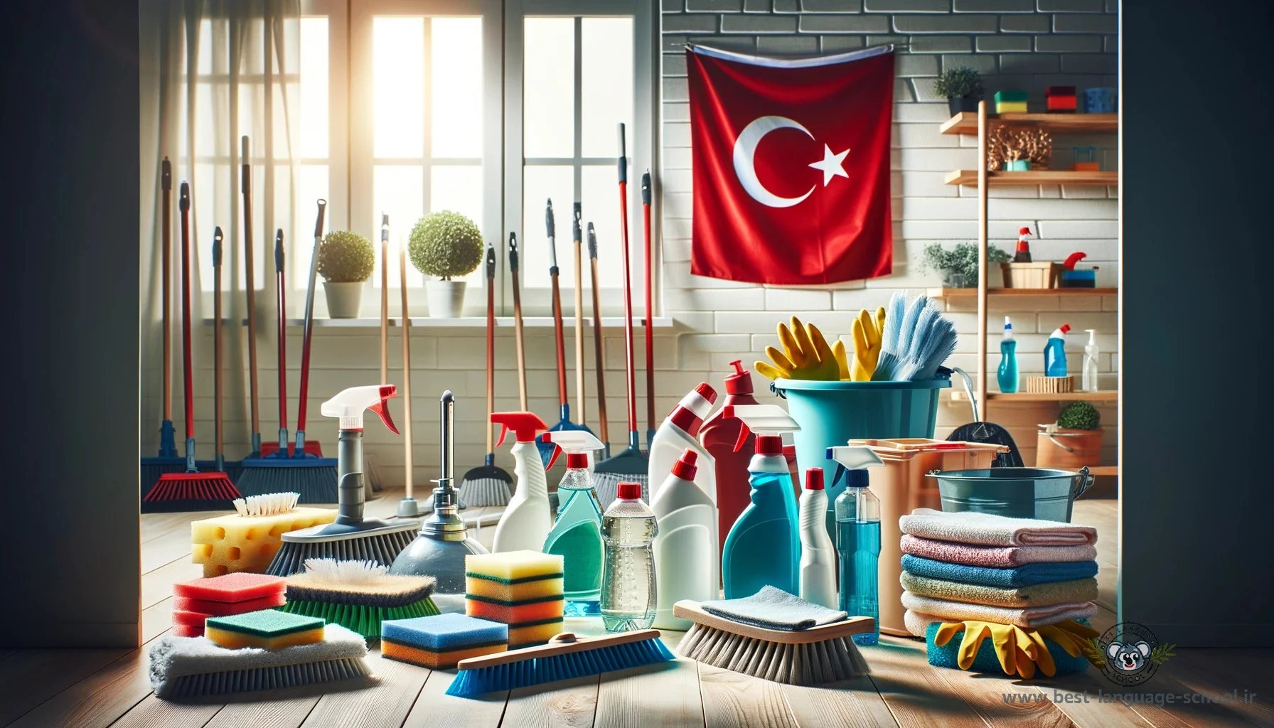 وسایل نظافتی به زبان ترکی استانبولی