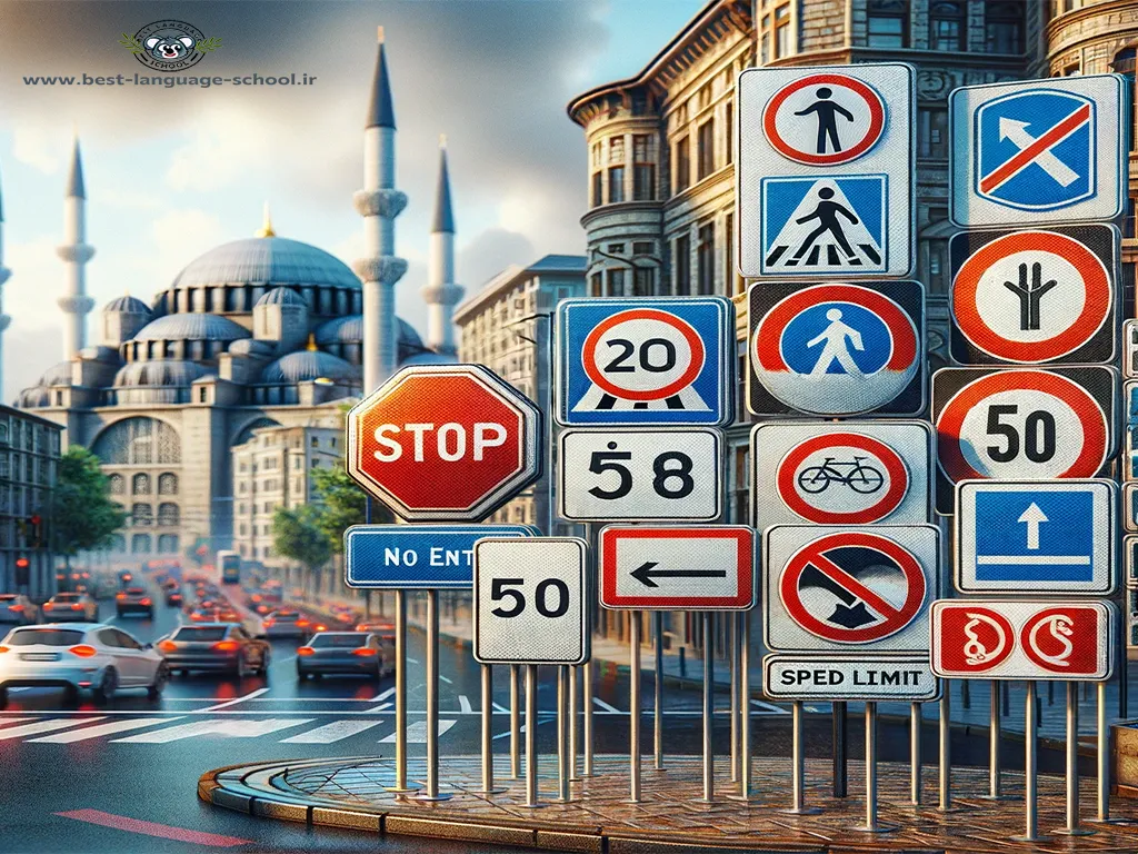 علائم راهنمایی و رانندگی در زبان ترکی