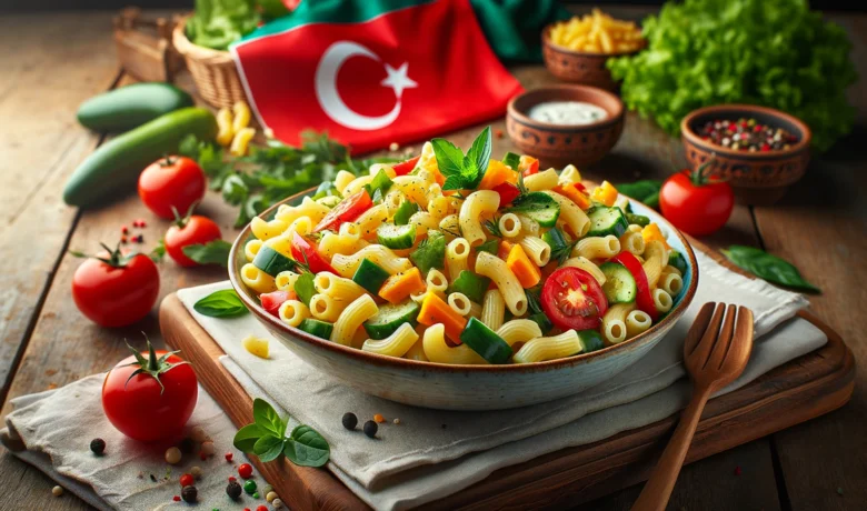 طرز تهیه سالاد ماکارونی ترکیه ای