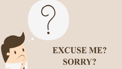 EXCUSE ME VS SORRY