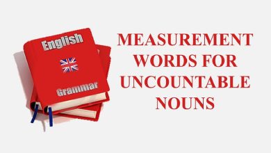MEASUREMENT WORDS
