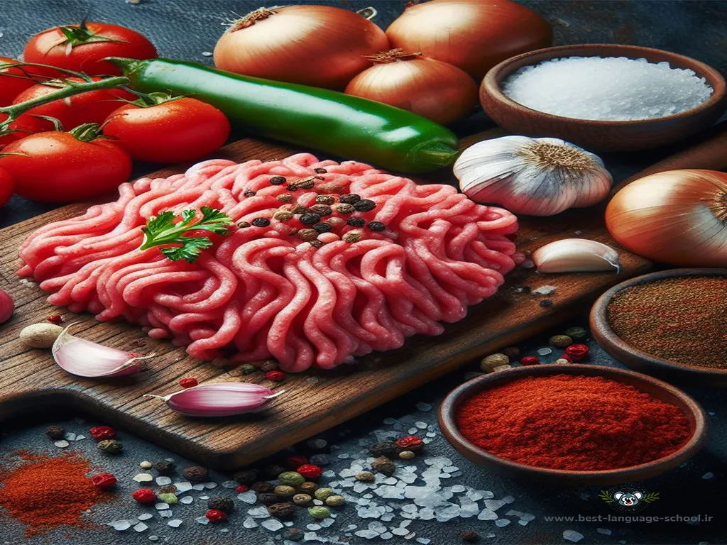مواد لازم برای تهیه اورفا کباب ترکیه