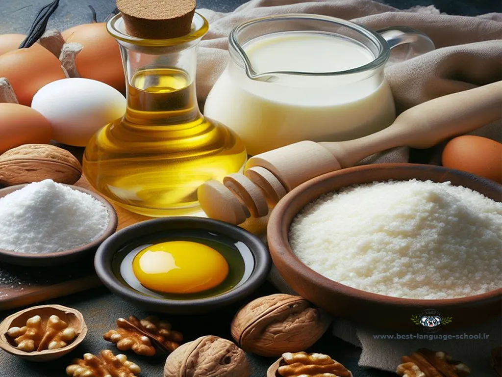 مواد لازم برای تهیه دسر داملا ترکیه ای