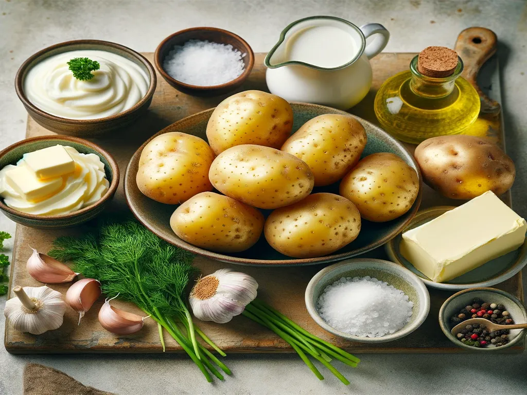 مواد لازم برای تهیه پوره سیب زمینی ترکیه ای