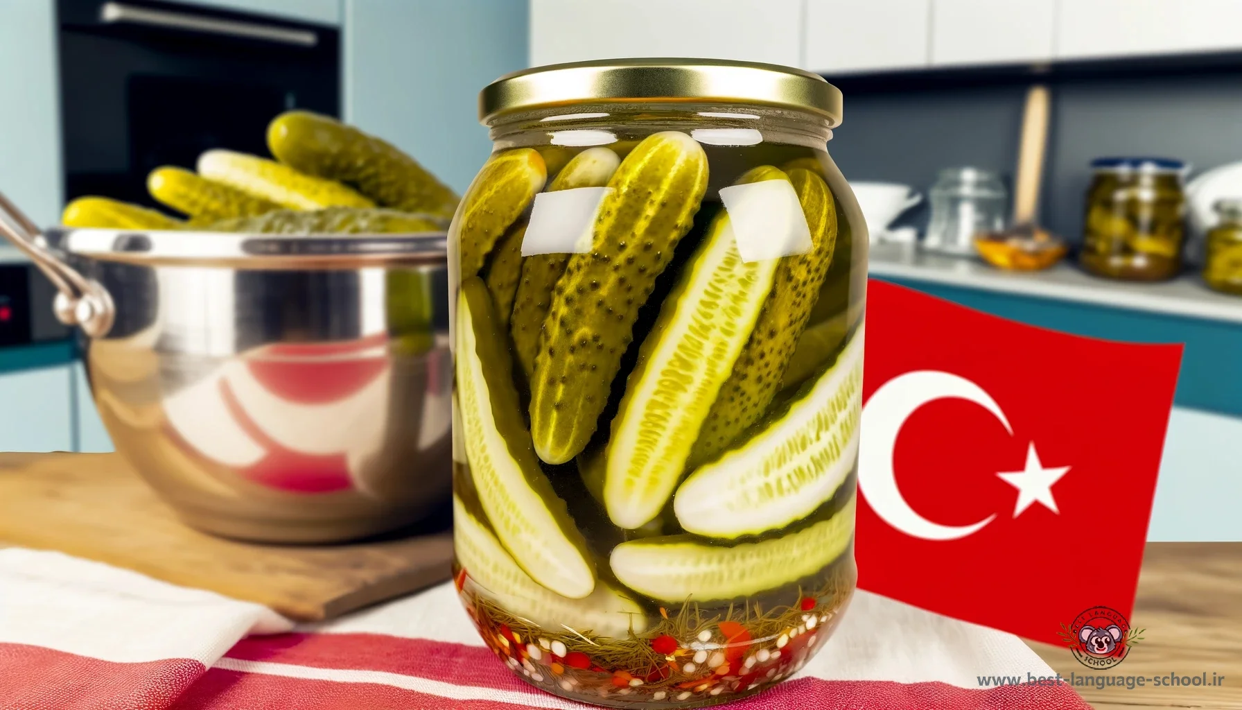 طرز تهیه خیار شور ترکیه ای
