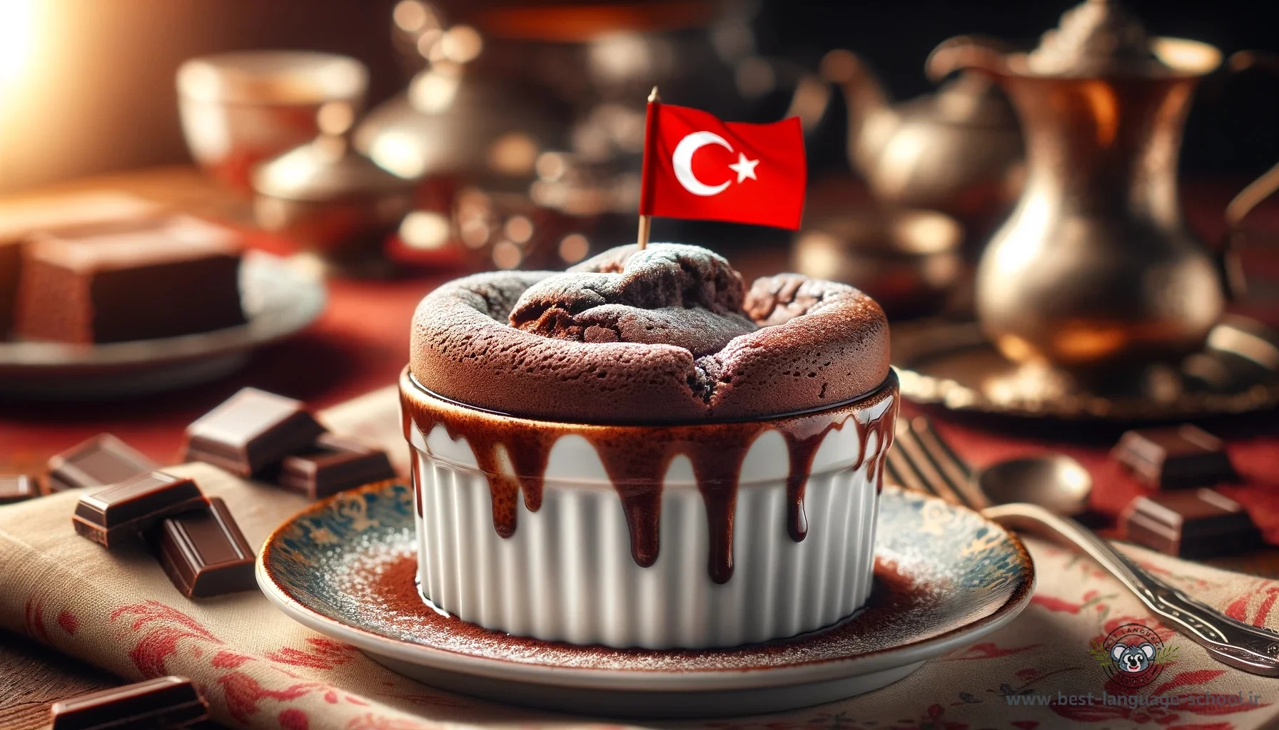 طرز تهیه سوفله شکلاتی ترکیه ای