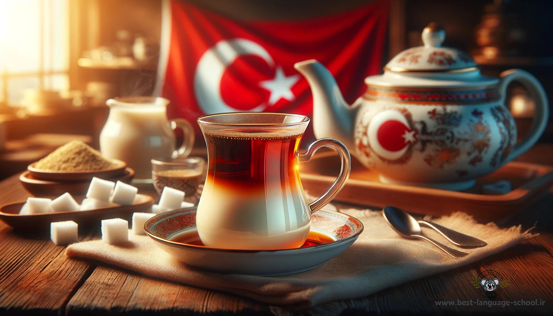 طرز تهیه شیر چای ترکیه ای