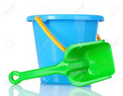 Toy shovel and bucket