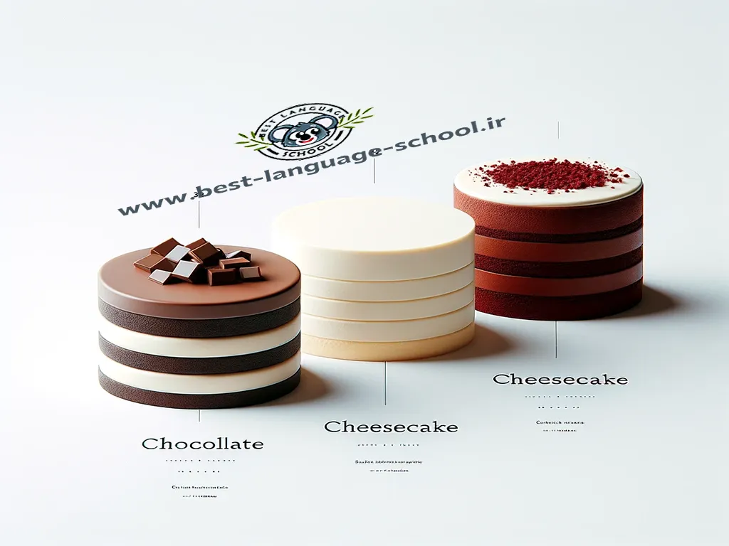 انواع کیک به انگلیسی