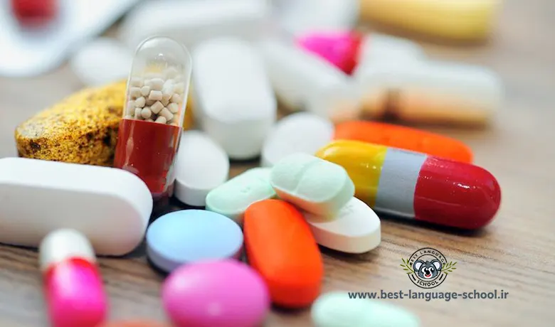 انواع دارو به انگلیسی 