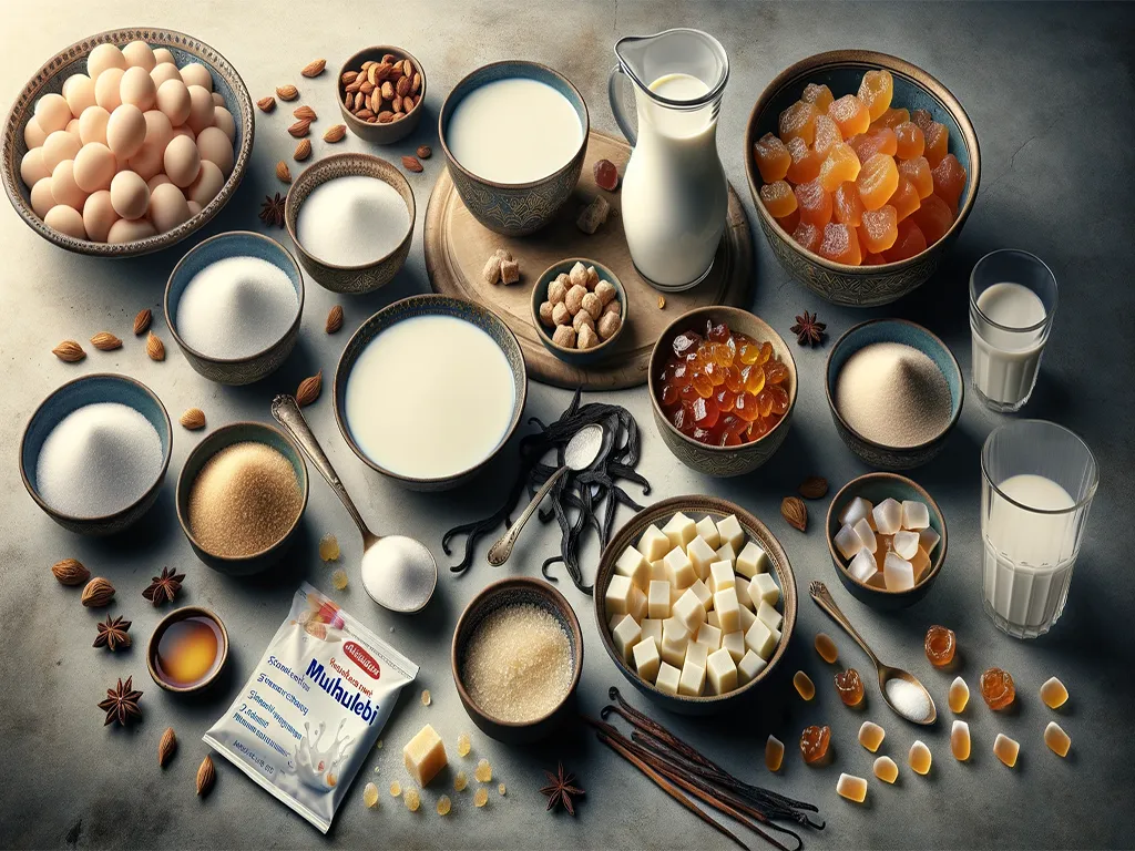 مواد لازم برای تهیه لزران ترکی