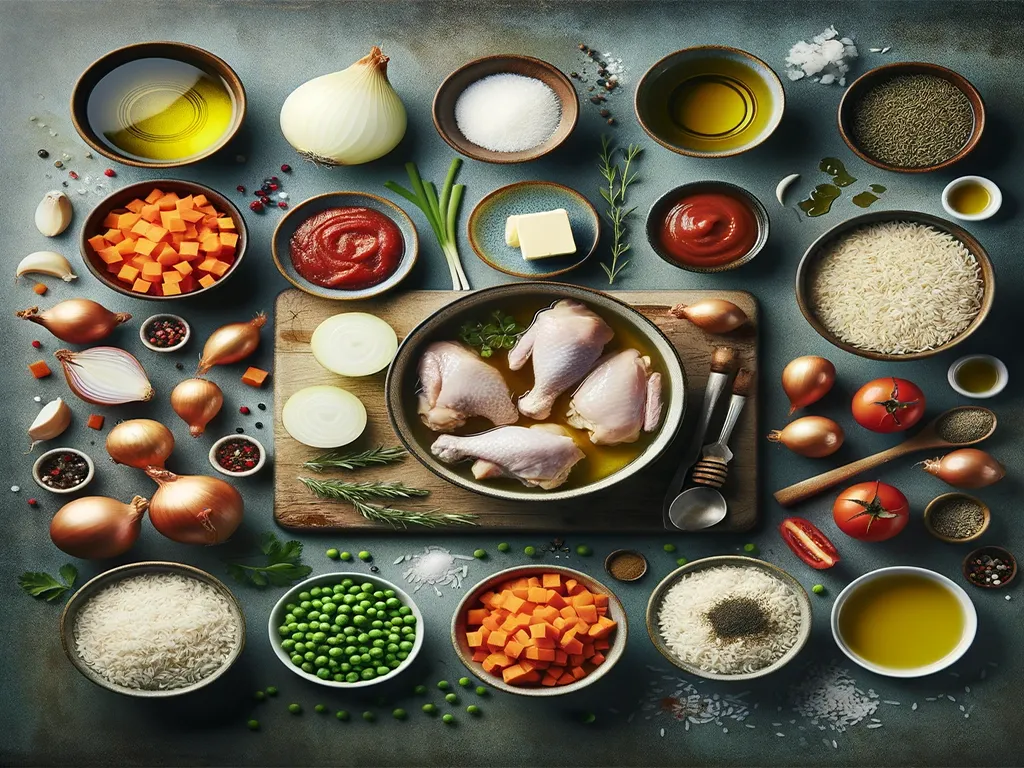 مواد لازم برای تهیه مرغ بریان