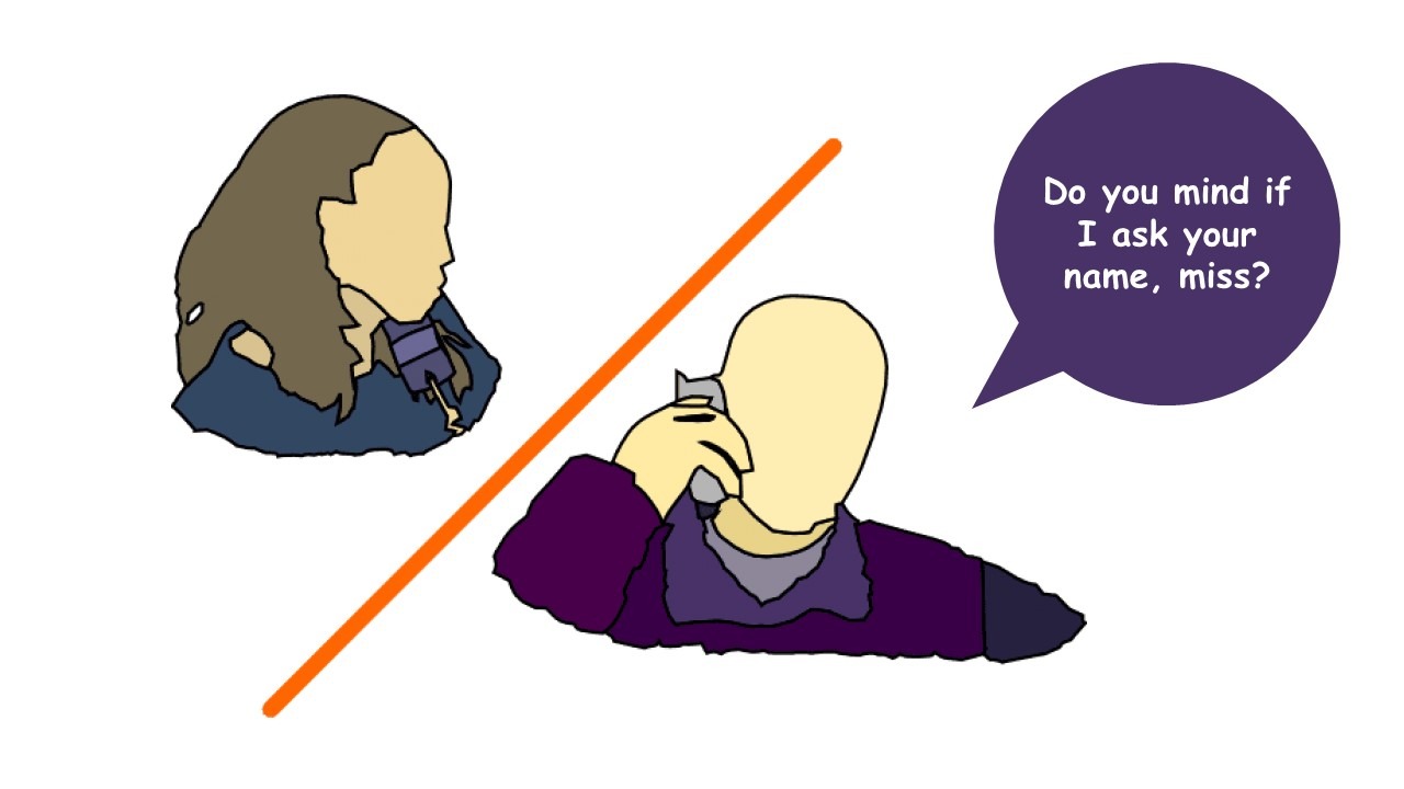 asking someone's name