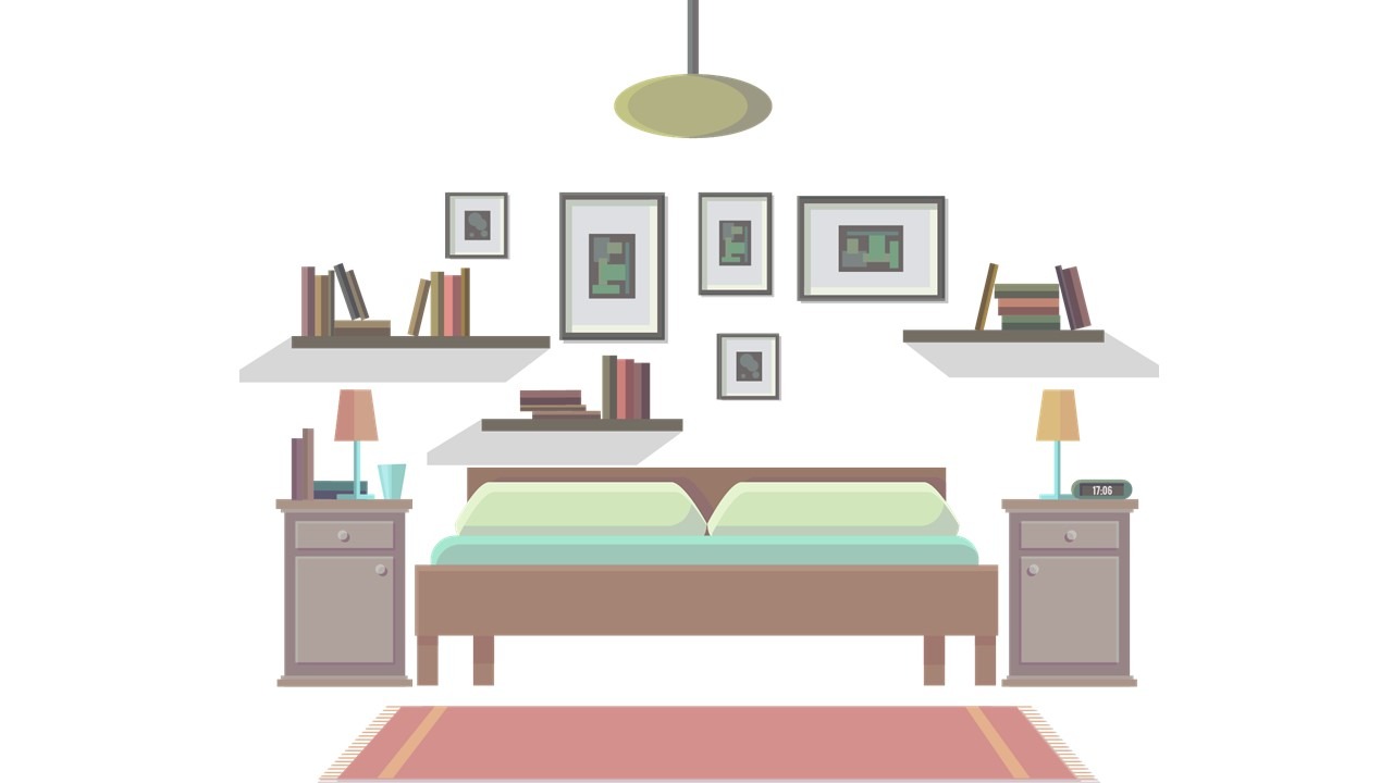 objects in a bedroom