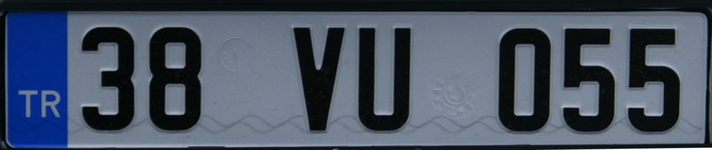 پلاک ماشین در ترکیه