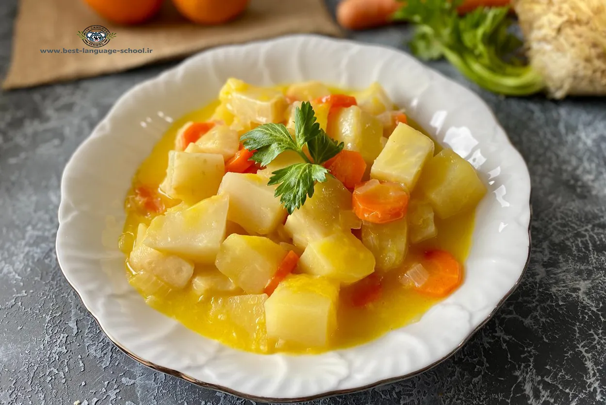 طرز تهیه کرفس پرتقال ترکیه ای