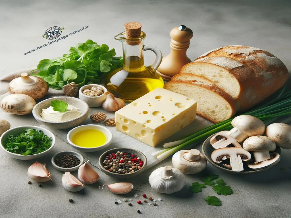 مواد لازم برای تهیه تاپاس قارچ صدفی