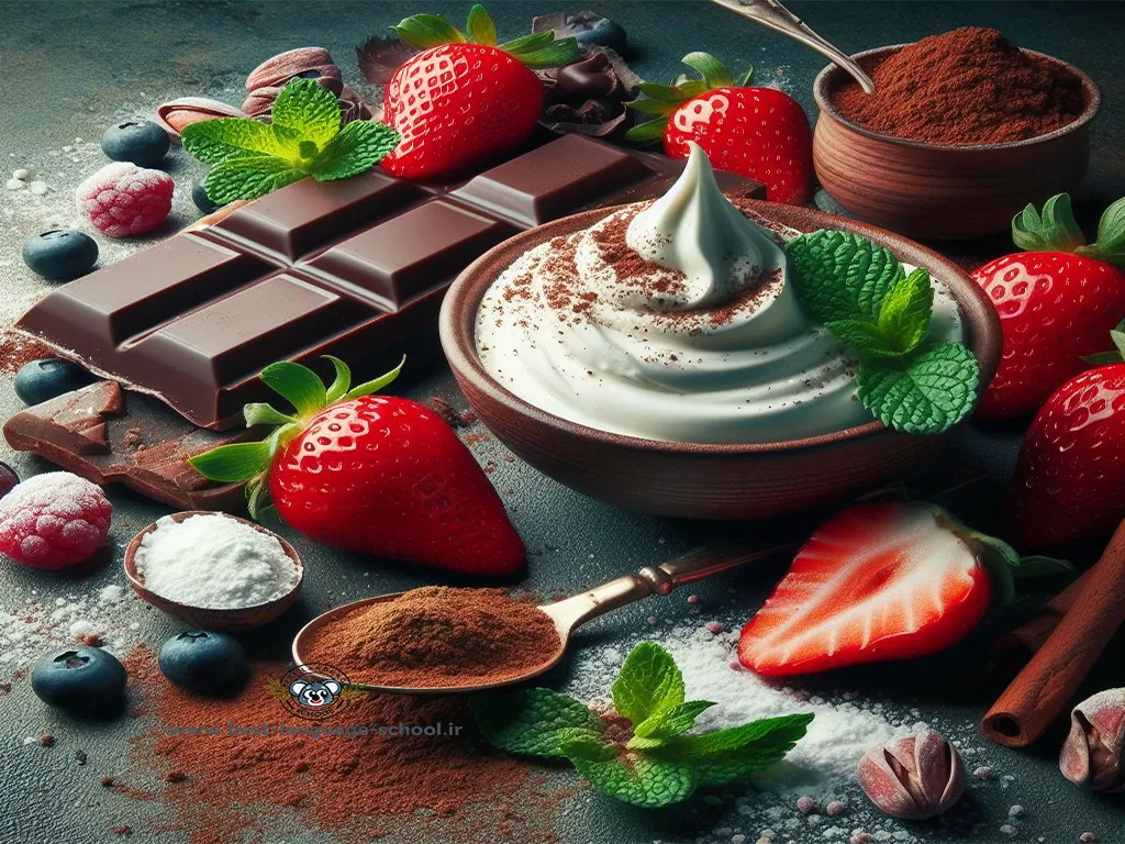 مواد لازم برای تهیه پارفه توت فرنگی