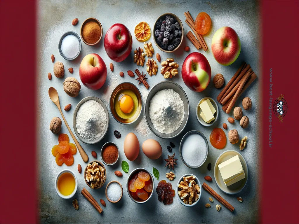 مواد لازم برای تهیه پای سیب ترکی