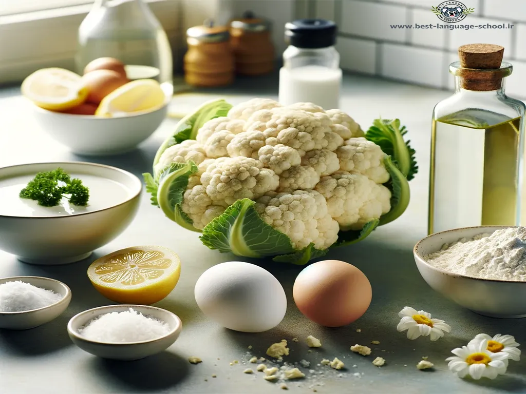 مواد لازم برای گل کلم کبابی