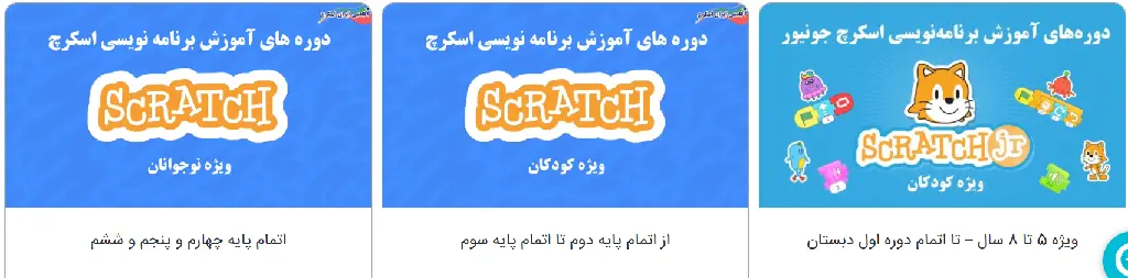آموزشگاه برنامه نویسی در همدان ایران اسکرچ