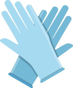 plastic gloves rubber gloves